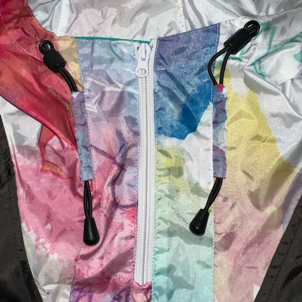 Walt Disney World watercolor pullover rain jacket size xl